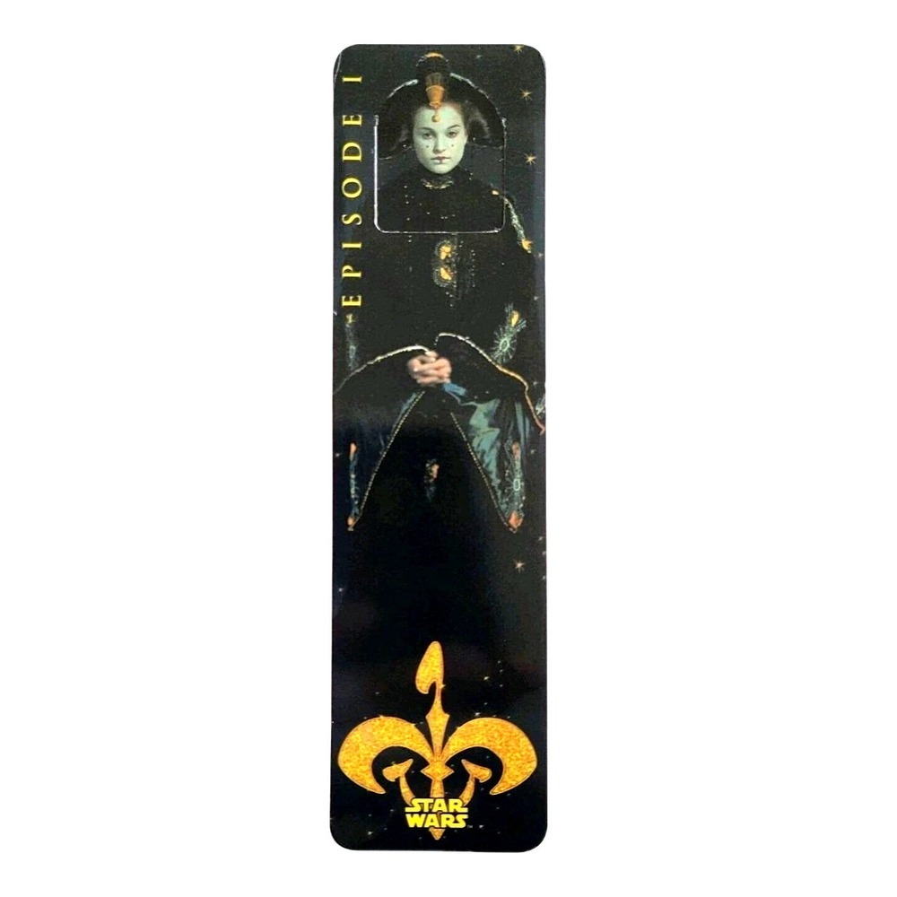 Vintage 90s/Y2K Padmé Amidala tab Bookmark Star Wars Phantom Menace Antioch 1999